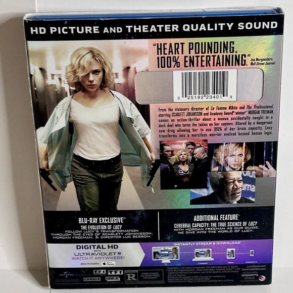Lucy [Blu-ray] - DVD. Pre-Owned. No Digital Copy On This Item. Played & Tested. - Picture 2 of 3